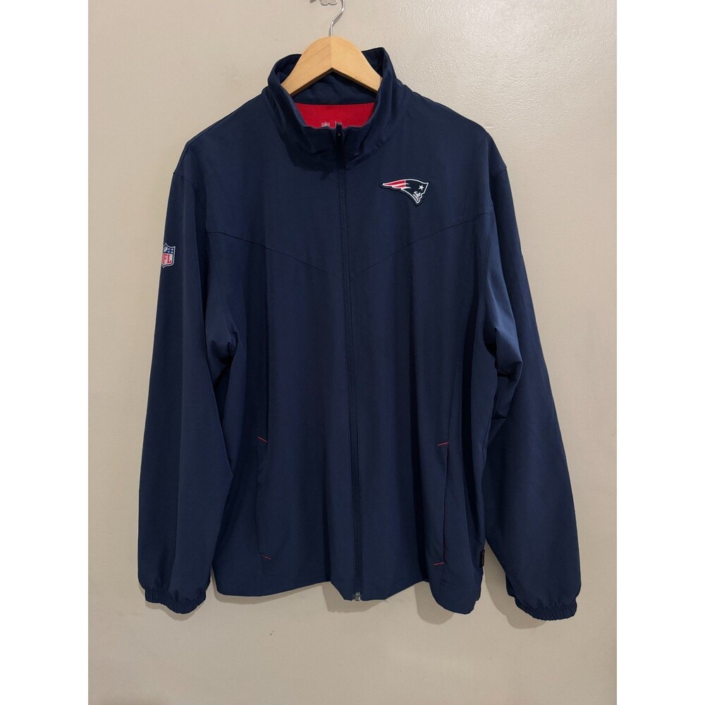 Nike NFL New England Patriots Team Issue On-Field Full-Zip Travel Jacket Mens L